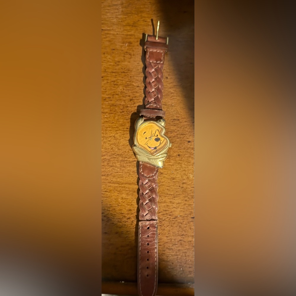 Winnie the Pooh Gold and Brown Watch